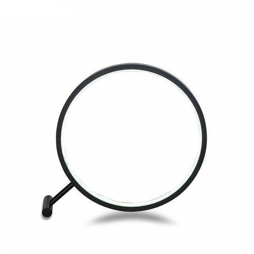 Lampe à poser design LED forme circulaire noire