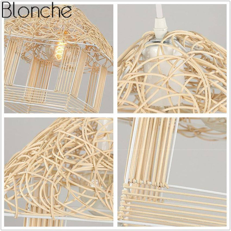 Suspension en forme de maison de couleur Country