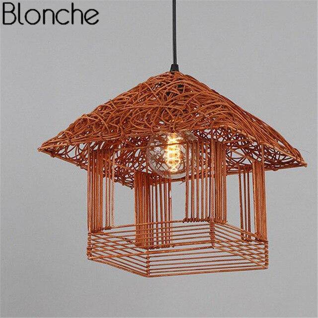 Suspension en forme de maison de couleur Country