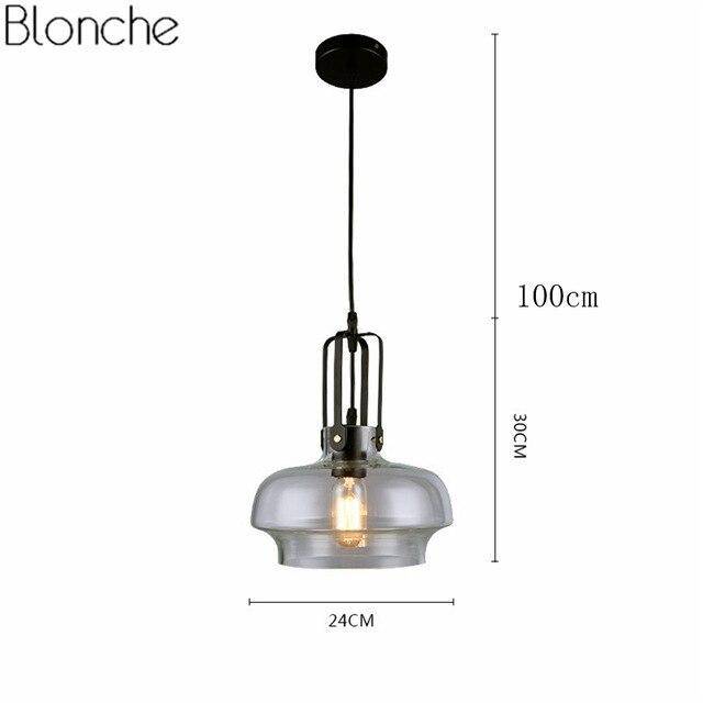 Suspension design LED en verre coloré style Hang - vue 8 sur 10