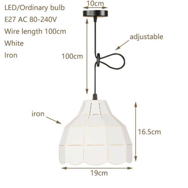 Suspension design à LED avec abat-jour en céramique colorée - vue 7 sur 9