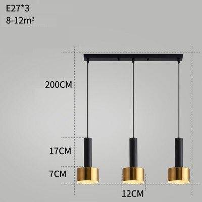 Suspension design à LED en métal style Loft Light - vue 5 sur 13