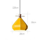 Suspension design LED en métal coloré style scandinave
