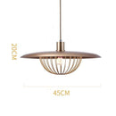 Suspension design LED en métal avec chapeau au style vintage