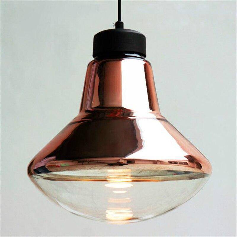 Suspension design LED en métal aux formes arrondies Rétro - vue 4 sur 5
