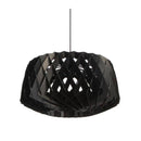 Suspension moderne LED en forme de cage en bois style scandinave