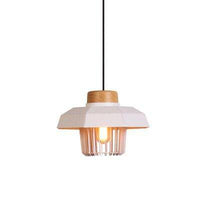 Suspension design LED avec abat-jour cage métal colorée Loft