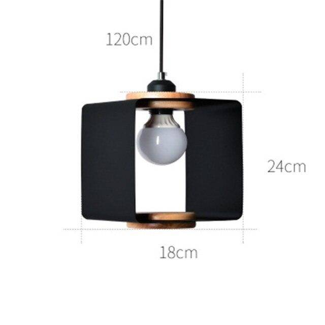 Suspension design à LED avec cube métal coloré Loft - vue 8 sur 9