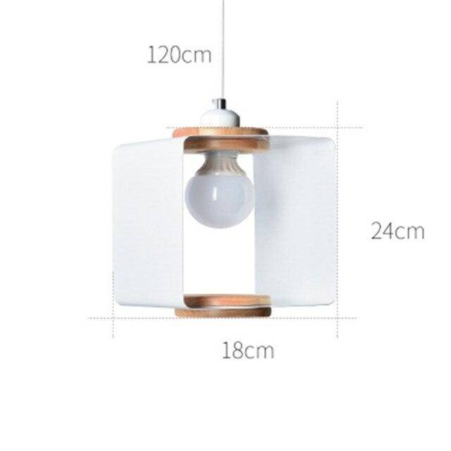 Suspension design à LED avec cube métal coloré Loft - vue 7 sur 9