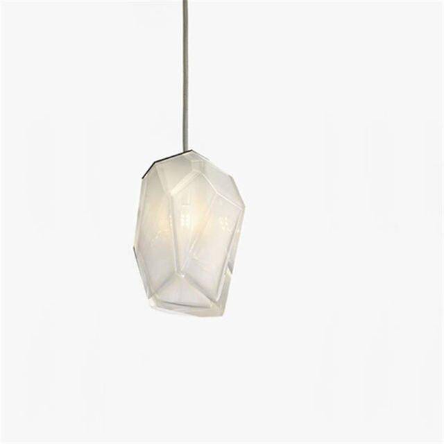 Suspension design à LED en verre cristal coloré Luxury