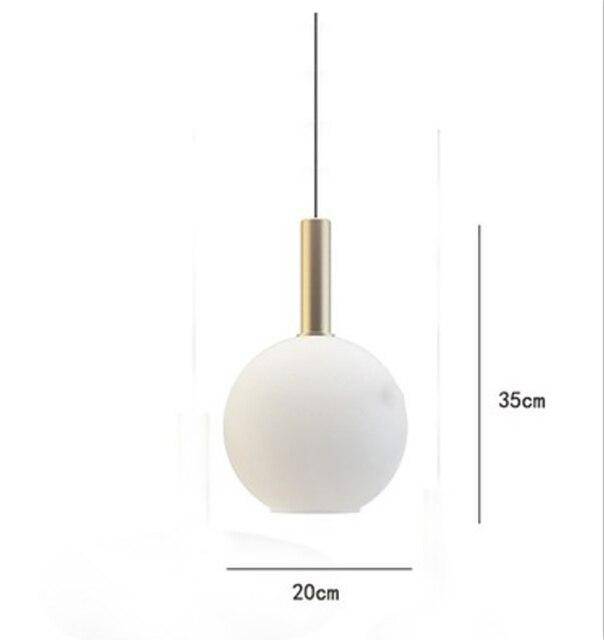 Suspension moderne LED avec abat-jour oval blanc et métal doré Loft - vue 6 sur 7
