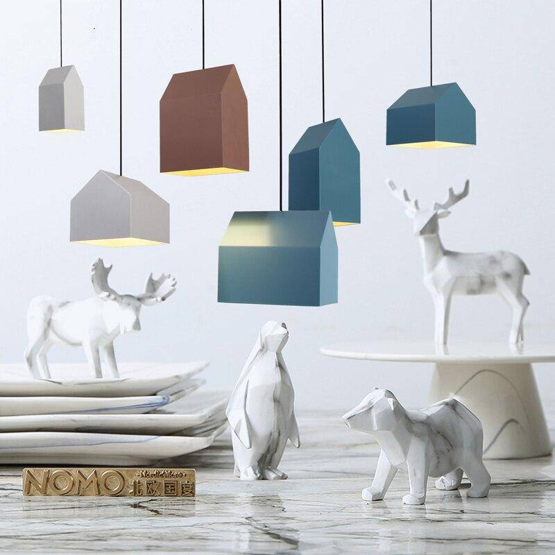Suspension design à LED avec abat-jour en aluminium coloré Home - vue 5 sur 17