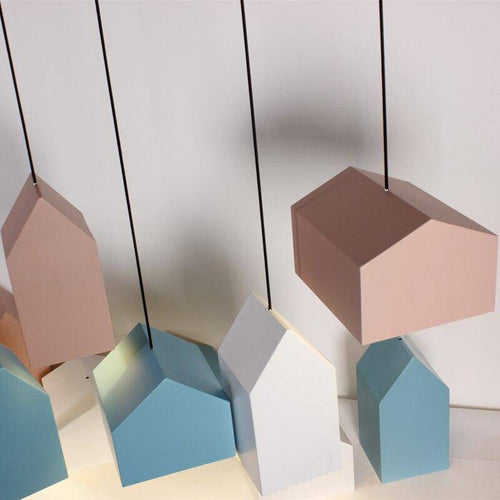 Suspension design à LED avec abat-jour en aluminium coloré Home
