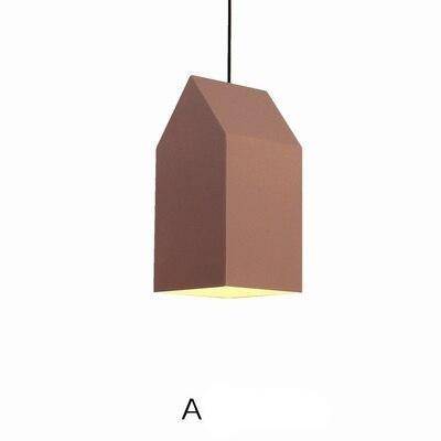 Suspension design à LED avec abat-jour en aluminium coloré Home