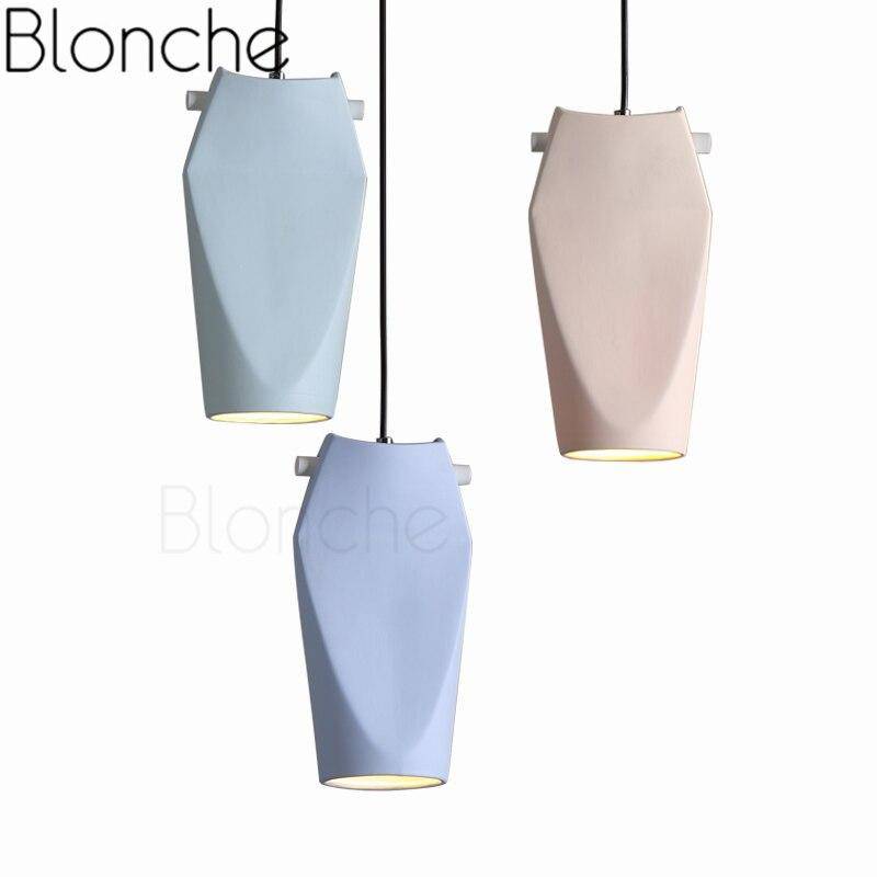 Suspension design à LED en céramique coloré Art Loft - vue 5 sur 8