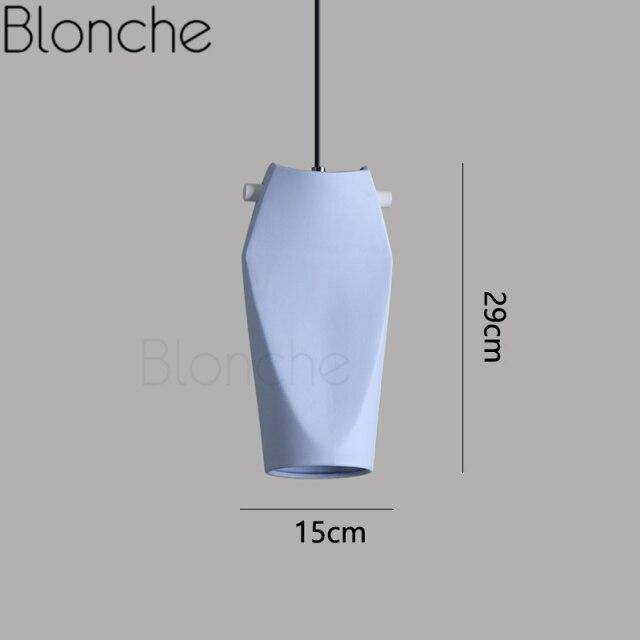 Suspension design à LED en céramique coloré Art Loft - vue 3 sur 8