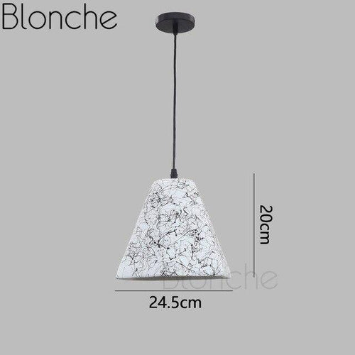 Suspension LED de formes en céramique coloré