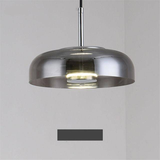 Suspension design à LED avec abat-jour en verre et finitions Luxury - vue 7 sur 8