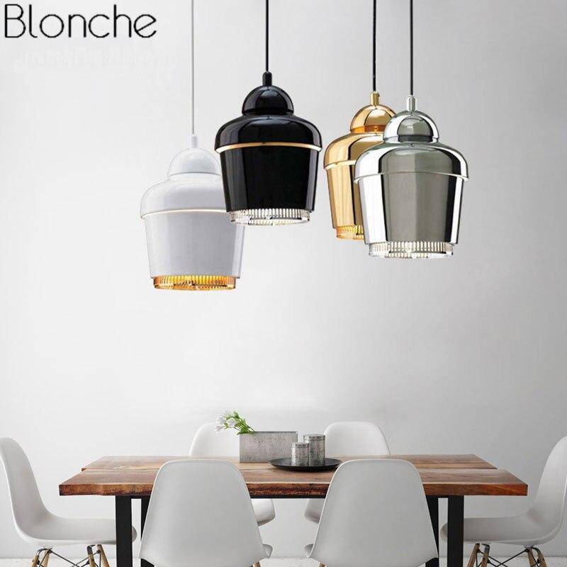 Suspension design à LED avec abat-jour métal industriel Loft - vue 2 sur 9