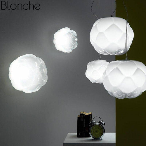 Suspension moderne à LED en verre style Cloud