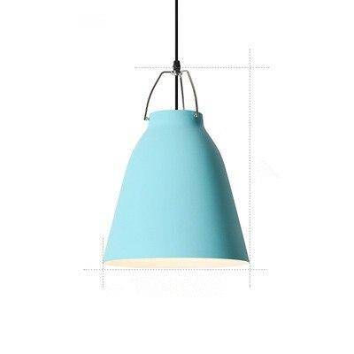 Suspension design à LED en métal avec abat-jour coloré Loft