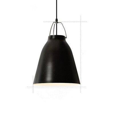 Suspension design à LED en métal avec abat-jour coloré Loft - vue 13 sur 15