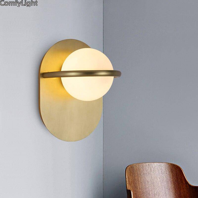 Applique murale design LED avec base arrondie en aluminium Luxury - vue 2 sur 6