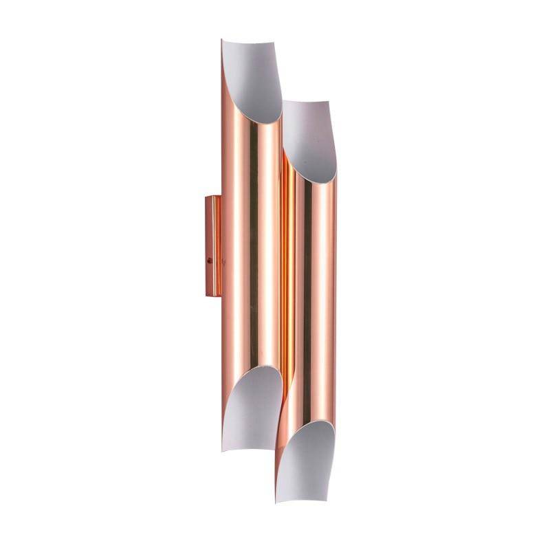 Applique murale design LED cylindre ouvert rose gold - vue 4 sur 8