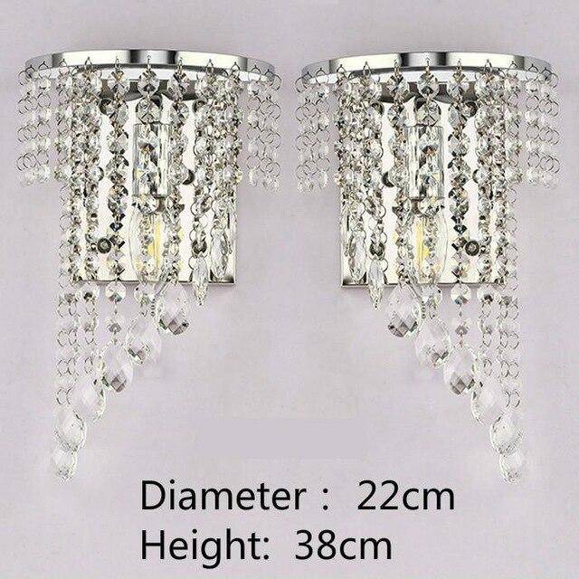 Applique murale LED en cristal Sconce - vue 6 sur 8