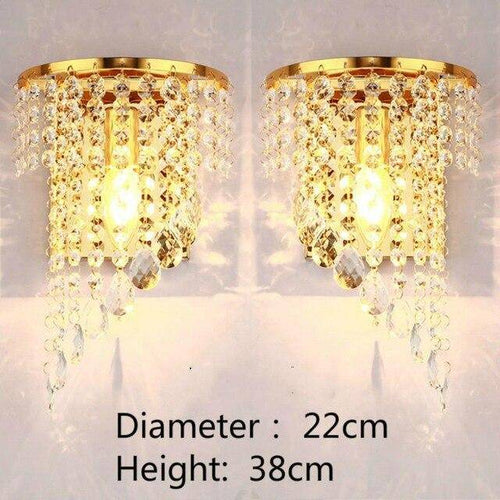 Applique murale LED en cristal Sconce