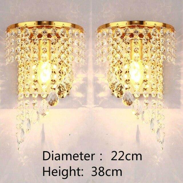 Applique murale LED en cristal Sconce - vue 7 sur 8