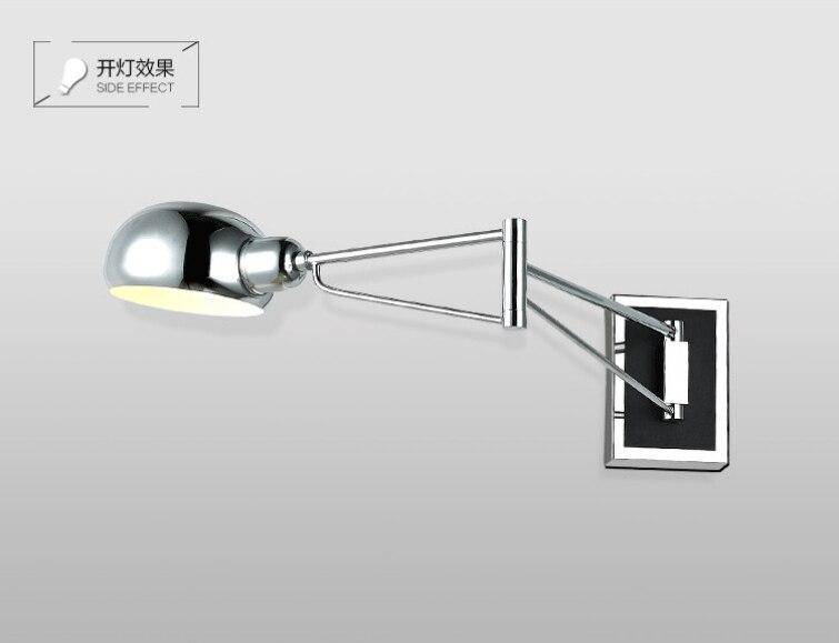Applique murale LED chromé ajustable Sconce - vue 6 sur 6