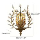 Applique murale rétro LED avec finitions en bronze Crystal