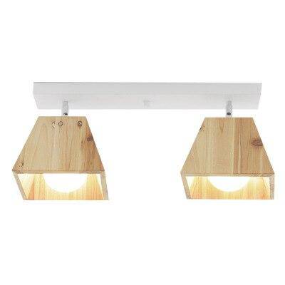 Plafonnier avec lampe en cône de bois Japanese - vue 7 sur 9