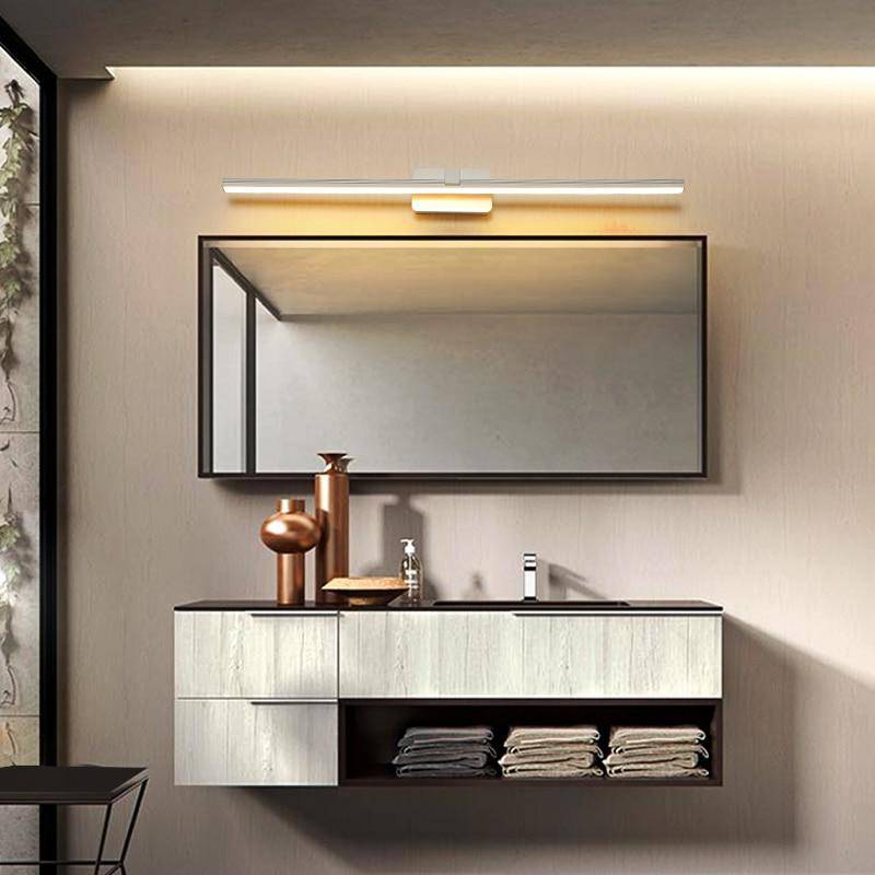Universal - Lumière miroir 16W LED en acier inoxydable lumière miroir  chambre commode toilettes salle de bains applique (lampe thermique) -  Appliques - Rue du Commerce