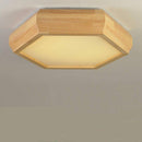 Plafonnier en bois hexagonal Hill