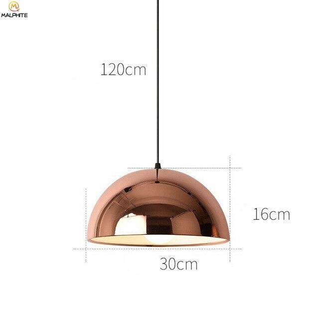 Suspension design rose gold de plusieurs formes