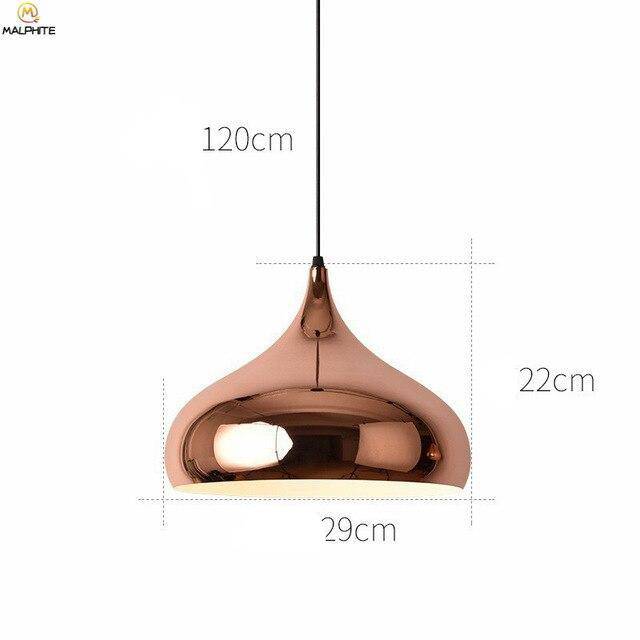 Suspension design rose gold de plusieurs formes