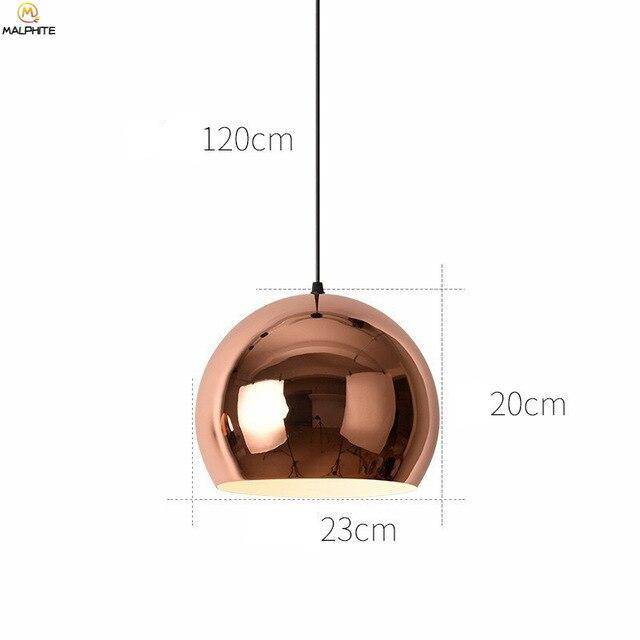 Suspension design rose gold de plusieurs formes