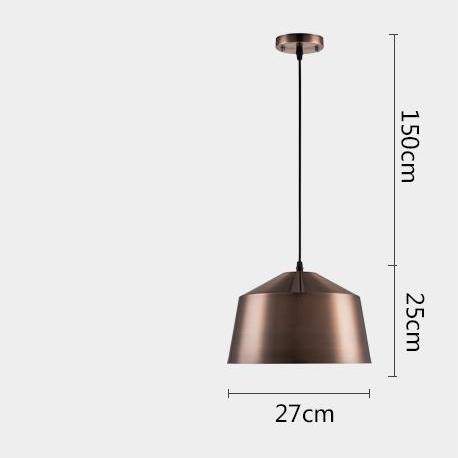 Suspension design à LED style cuivre Loft - vue 6 sur 5