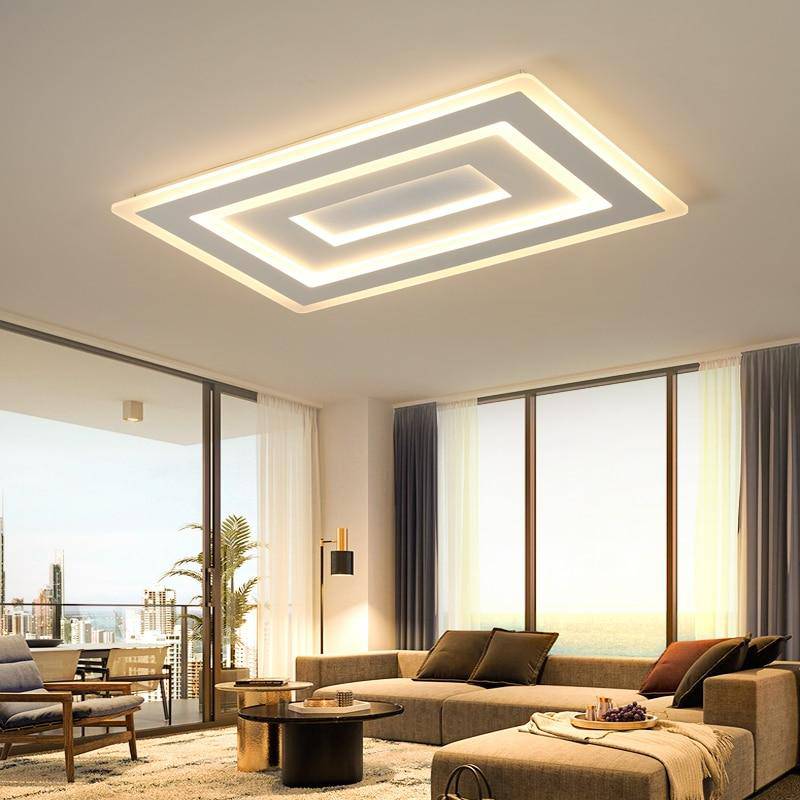 Plafonnier LED moderne rectangulaire Mounted - vue 3 sur 4