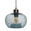 Suspension design LED arrondie en verre coloré Life