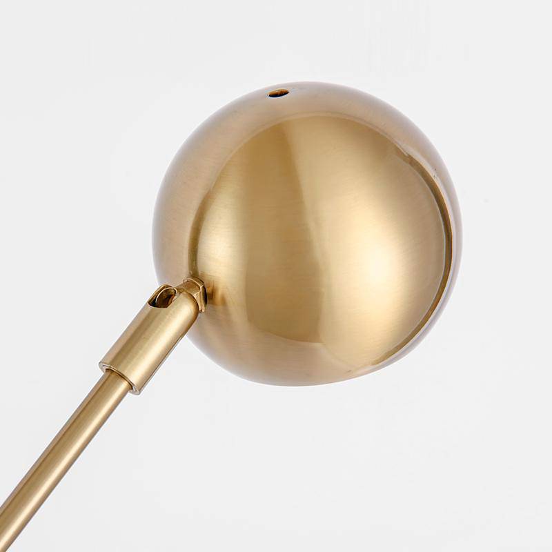 Lampadaire design doré arrondi Designer - vue 4 sur 5