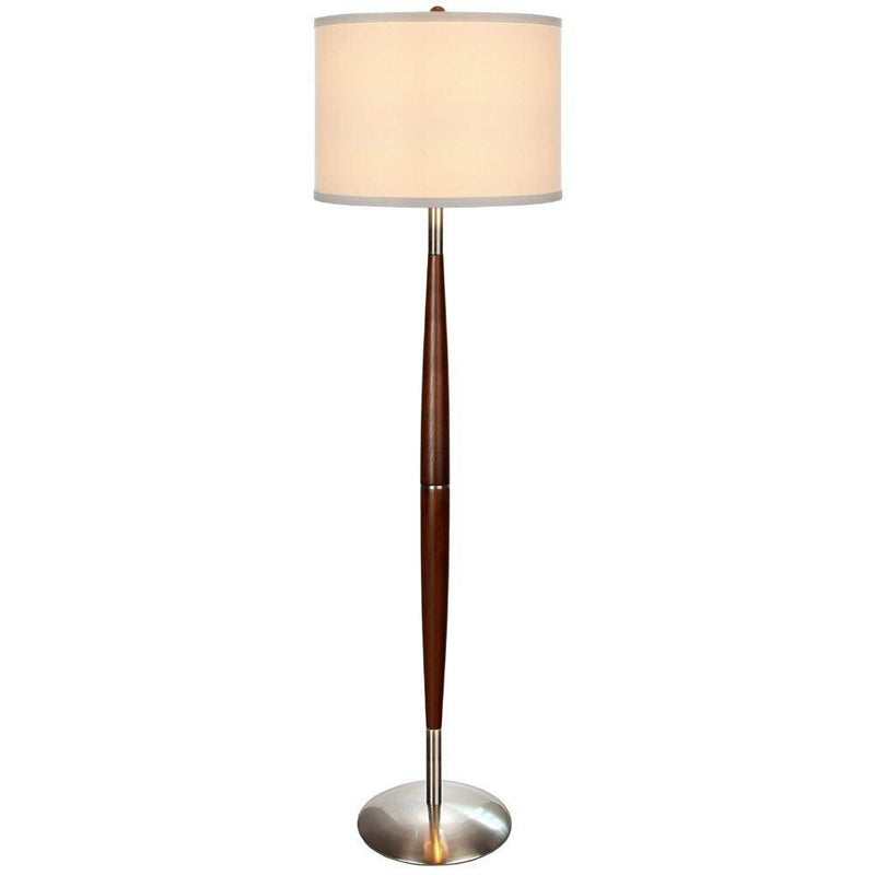 Lampadaire LED abat-jour en tissu Standing
