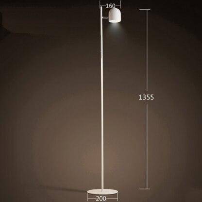 Lampadaire moderne avec lampes dirigeables Nordic - vue 8 sur 8