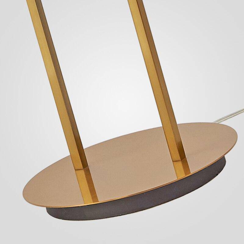 Lampadaire moderne doré avec abat-jour dessiné Japanese