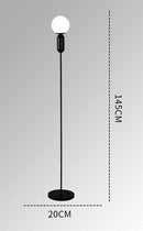 Modern minimalist floor lamp in candy colour