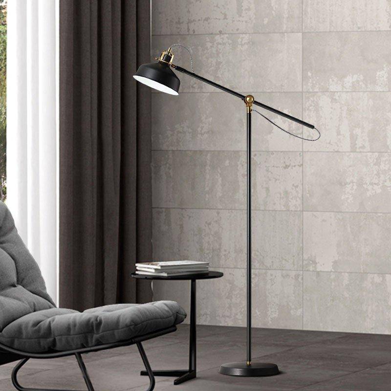 Retro adjustable modern floor lamp - vue 3 sur 6