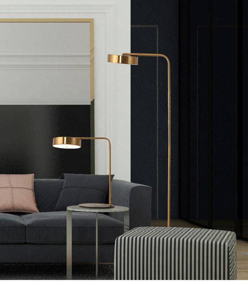 Lampe de chevet ou bureau doré arrondi Study - vue 2 sur 8