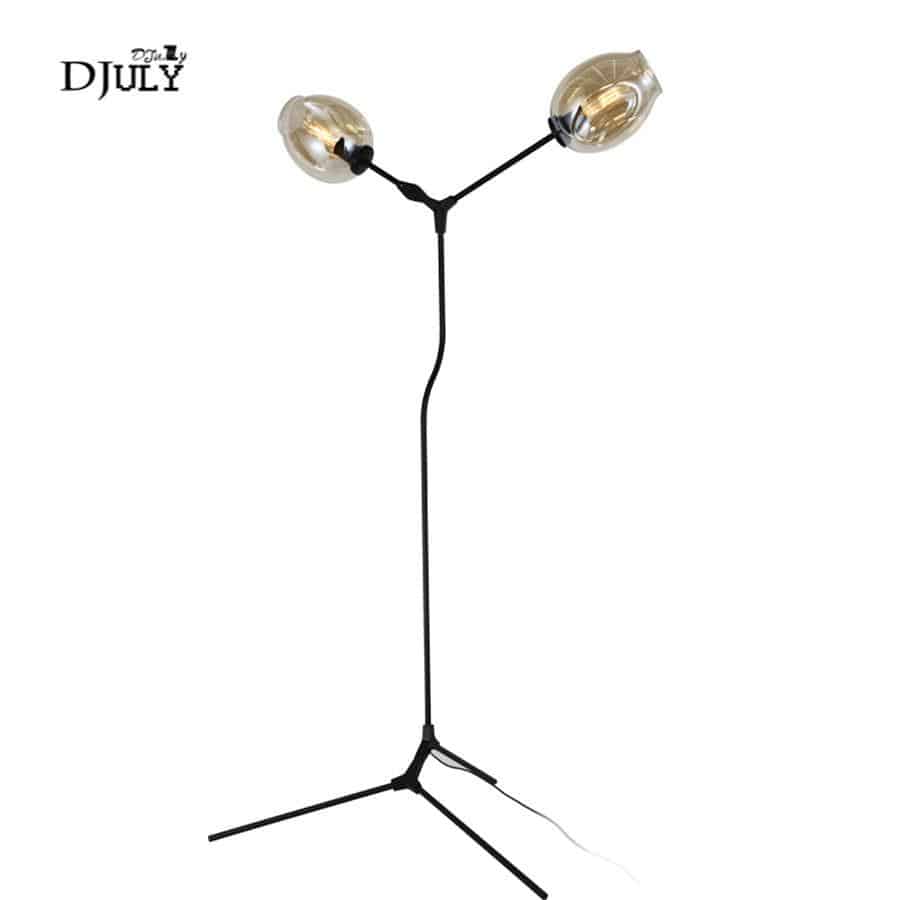 Lampadaire design avec deux boules en verre Hallway - vue 3 sur 6